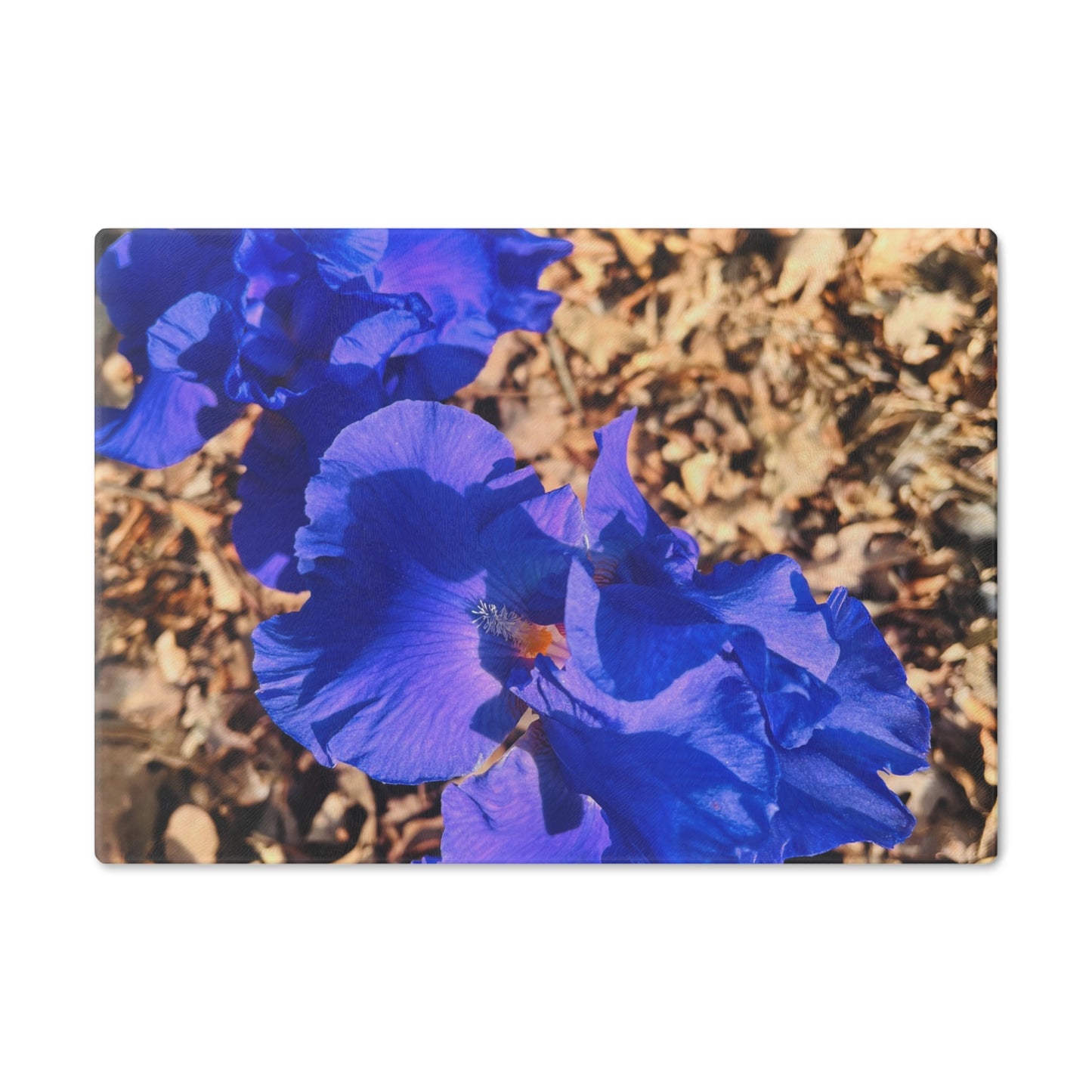 "Blue Flowers" Cutting Board