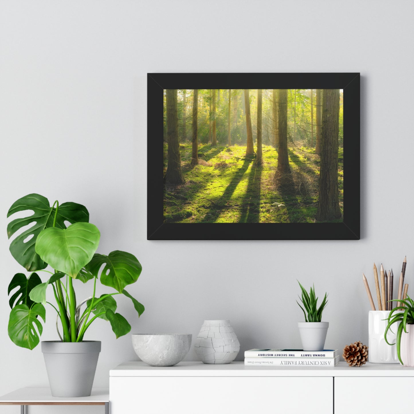 "Mossy Woodland" Framed Horizontal Poster