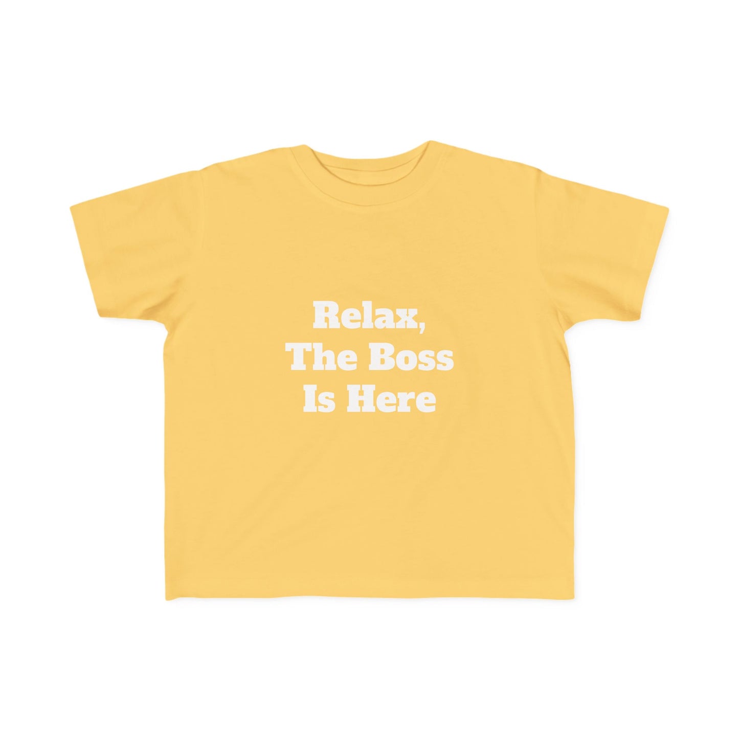 "Relax" Toddler's Fine Jersey Tee w/Logo on Back