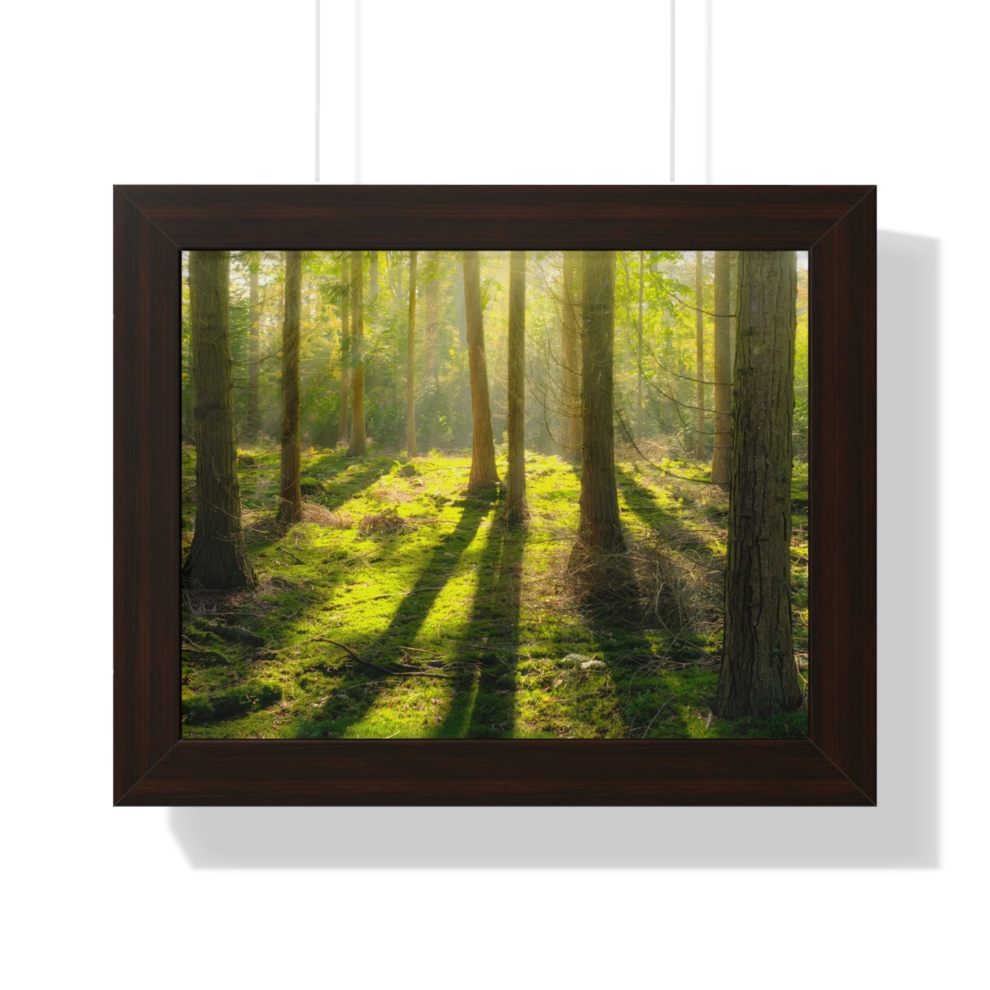 "Mossy Woodland" Framed Horizontal Poster