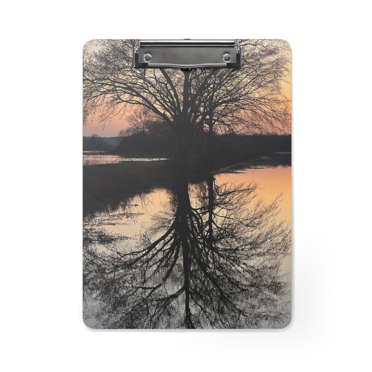 “Reflection At Sunset” Clipboard