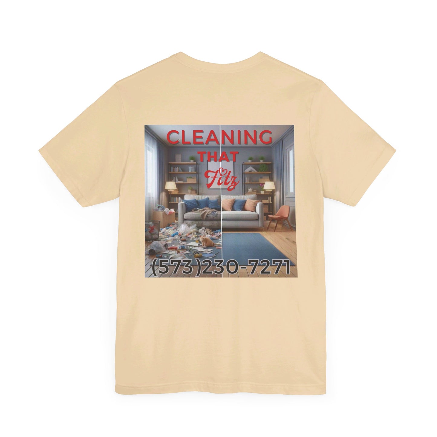 "Cleaning That Fitz" Logo Unisex Jersey Short Sleeve Tee