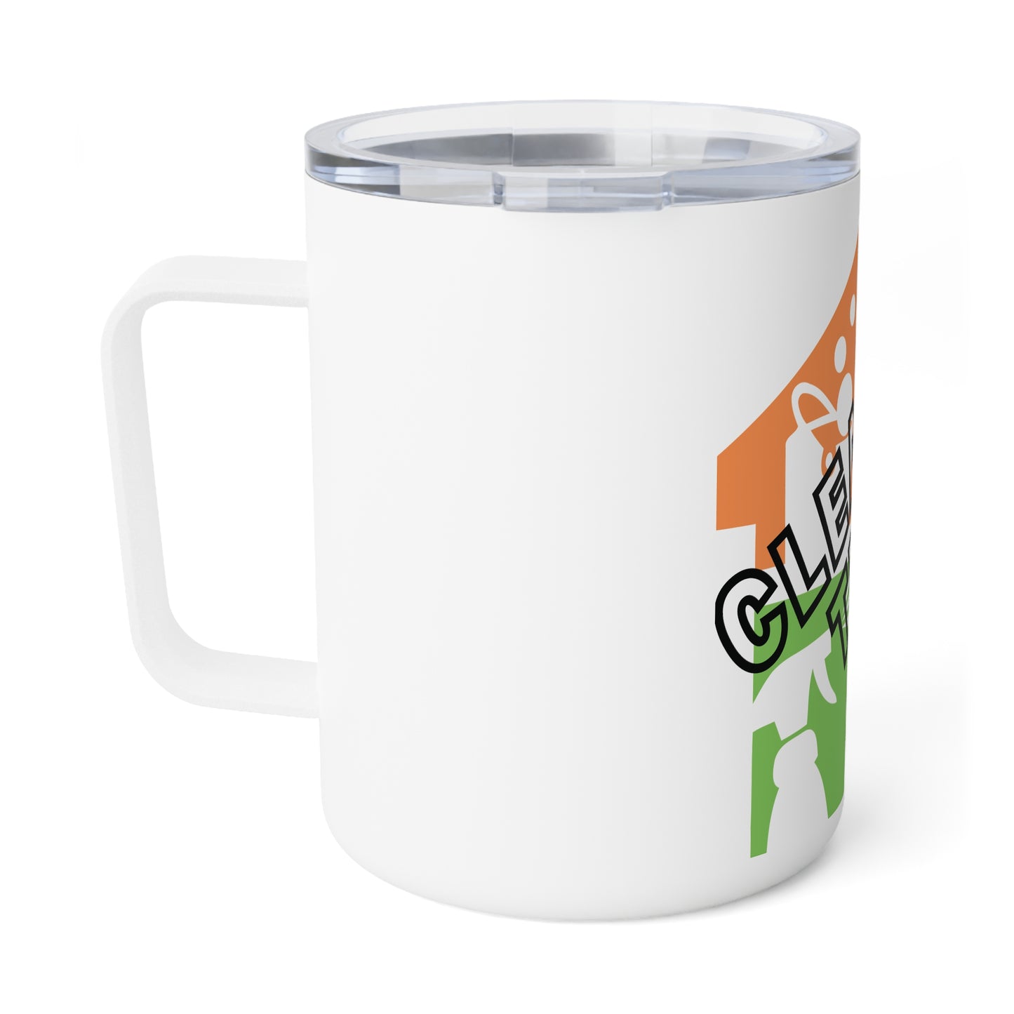 "Cleaning That Fitz" Logo Insulated Coffee Mug, 10oz