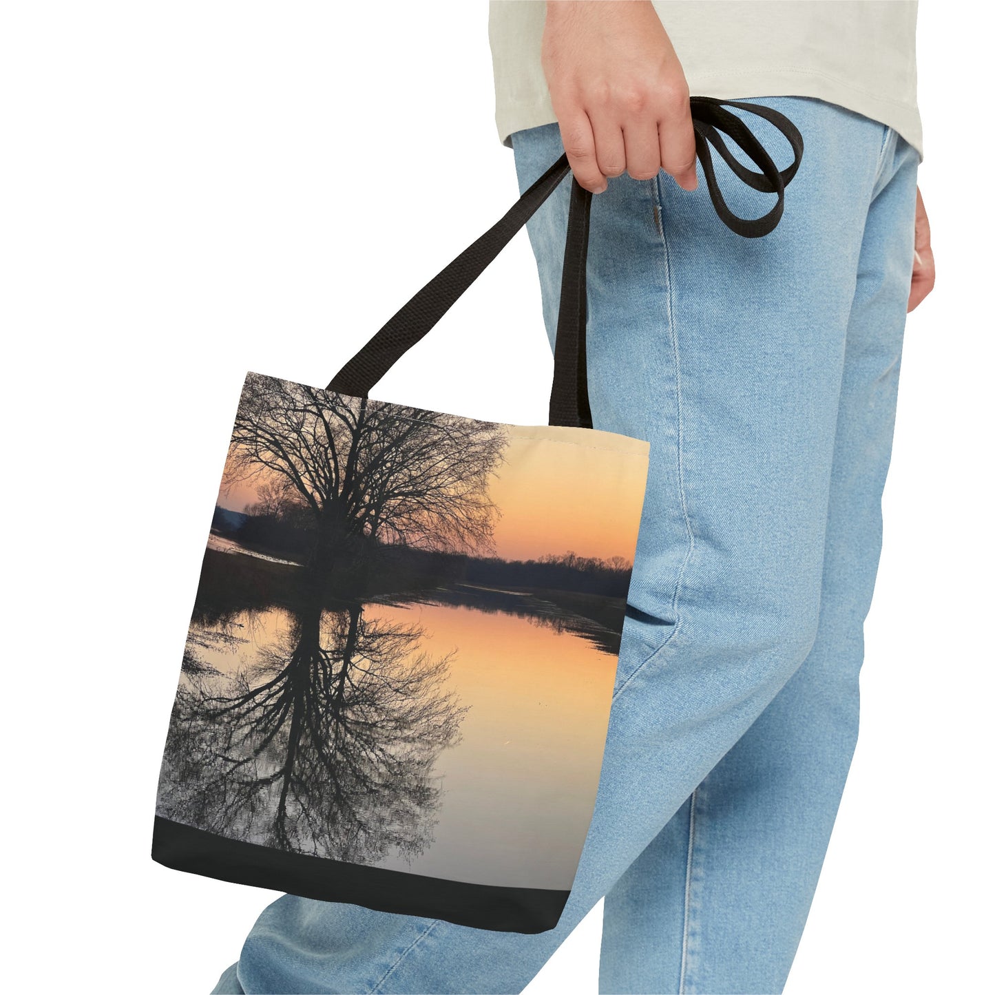 “Reflection At Sunset” Tote Bag (AOP)