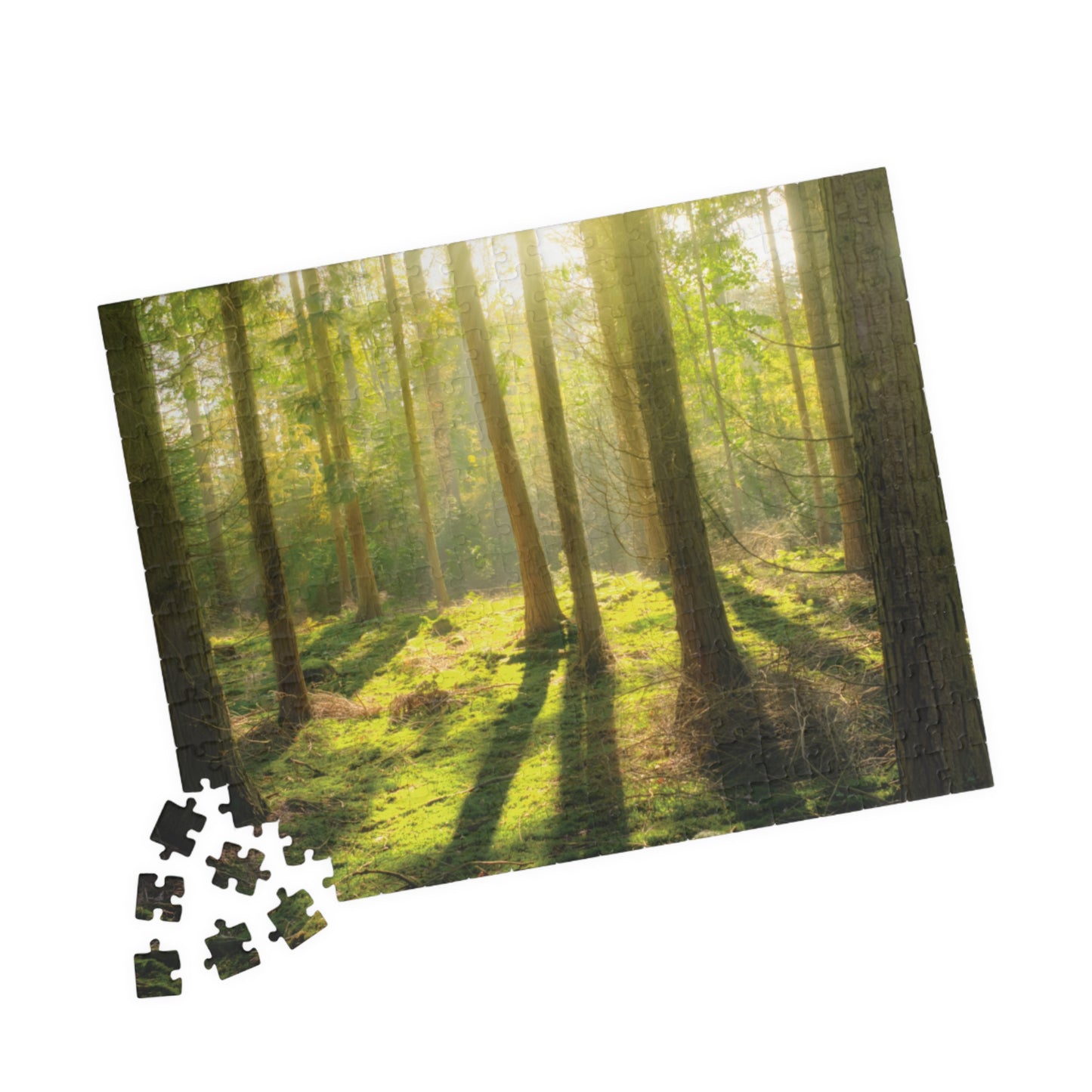 Horizontal "Mossy Woodland" Puzzle (110, 252, 520, 1014-piece)